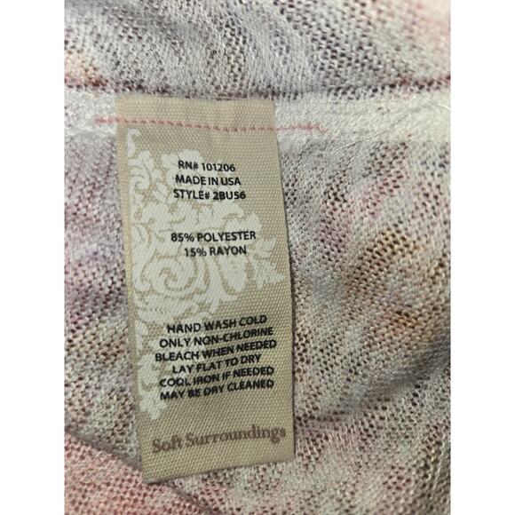 Soft surroundings Long Sleeve Floral top size medium - Picture 5 of 5